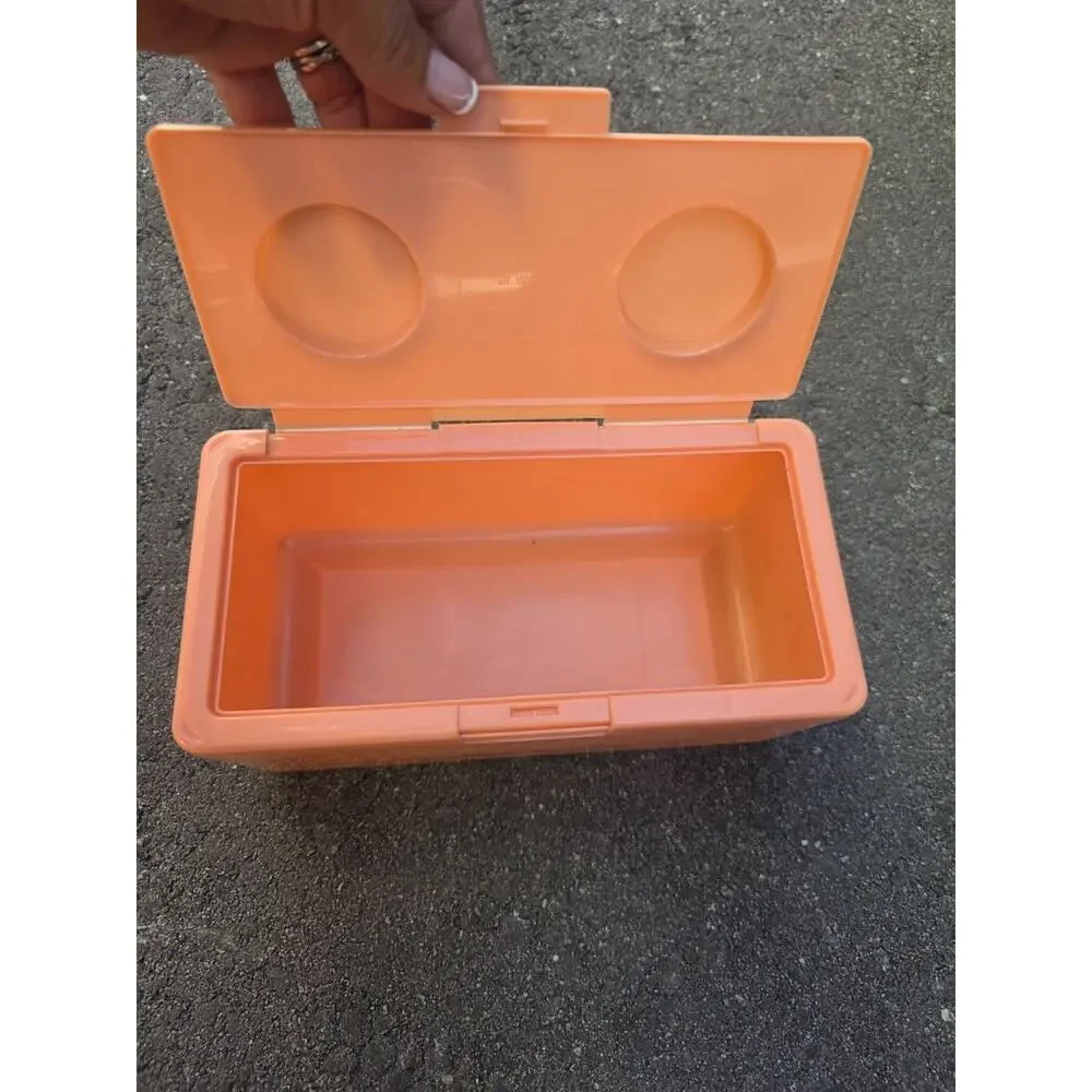 Vintage Chubs Stackables Baby Wipes Storage Container Peach Empty Lego Nursery